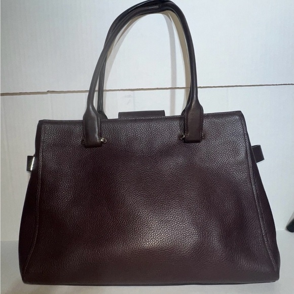 COACH 36488 OXBLOOD Burgundy Swagger Carryall Pebble Leather Satchel